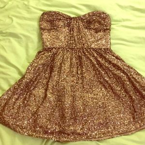 Jill Stuart Strapless Sequin Party Dress